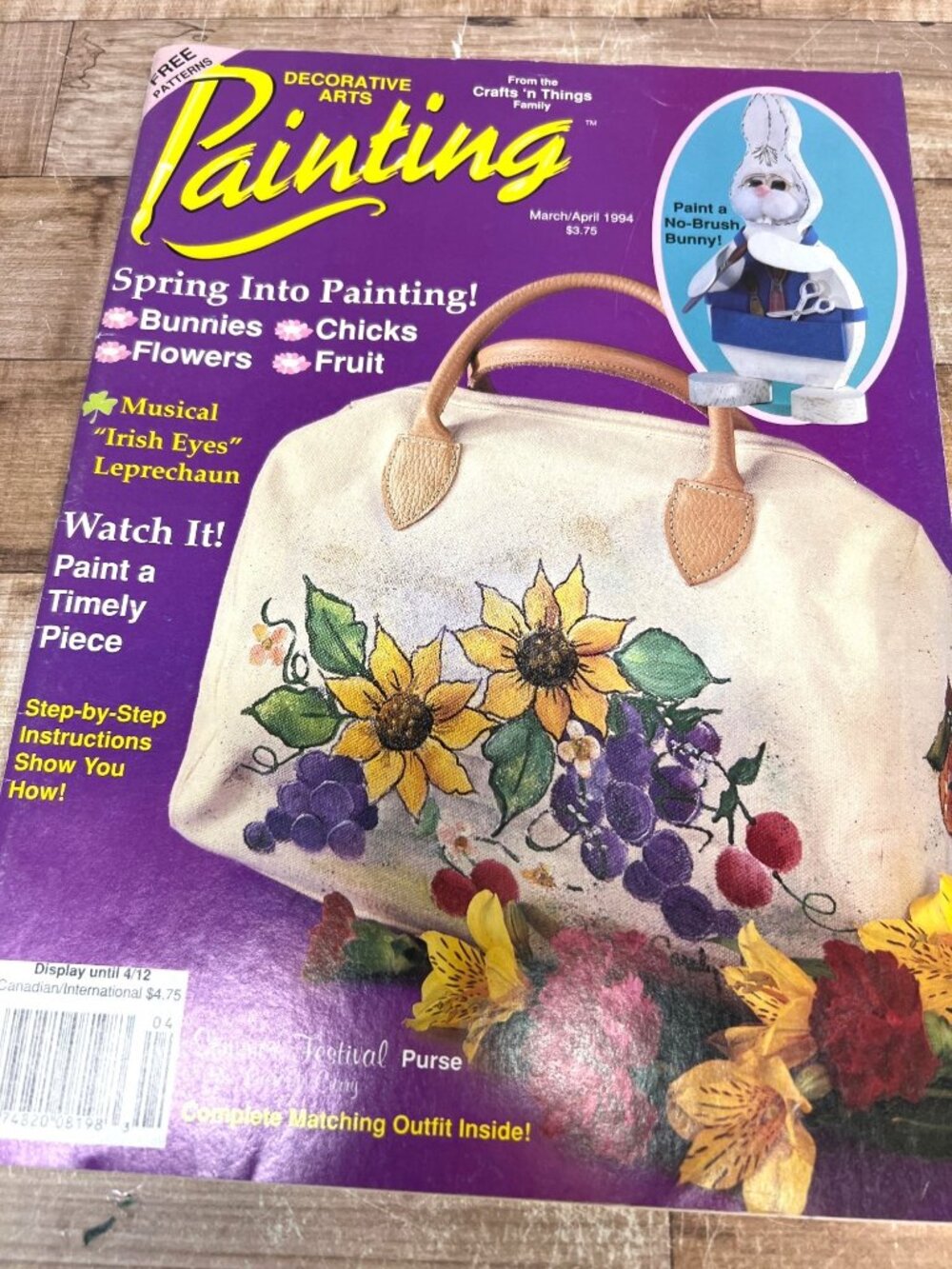 Decorative Arts Painting Magazine March/April 1994 DIY Floral & Seasonal Crafts